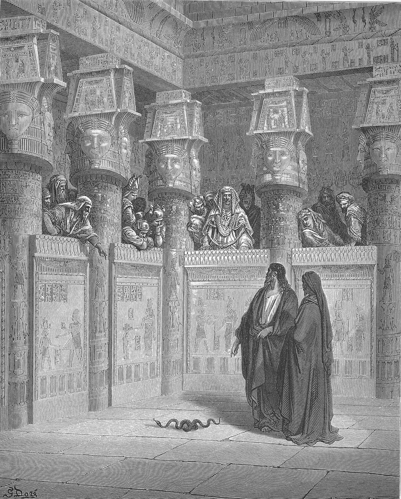 Moses and Aaron Appear before Pharaoh