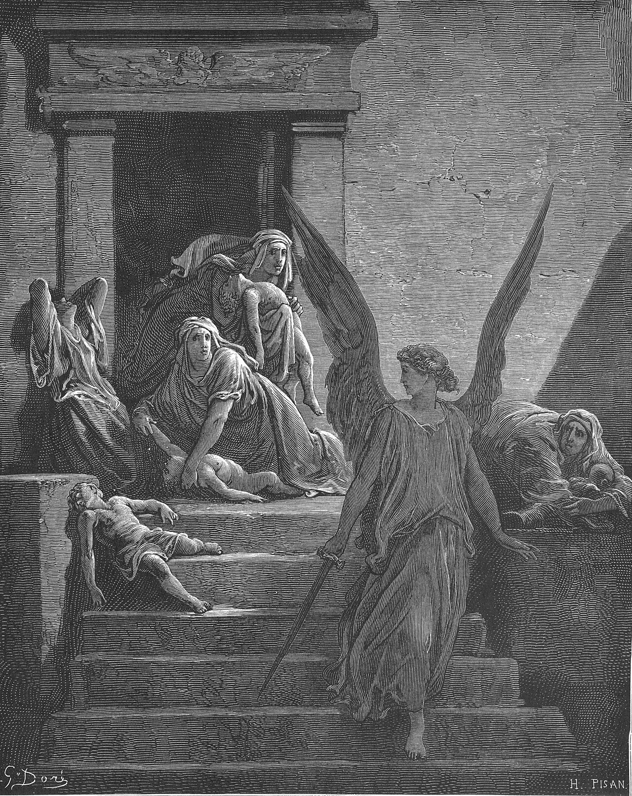The Firstborn of the Egyptians Are Slain