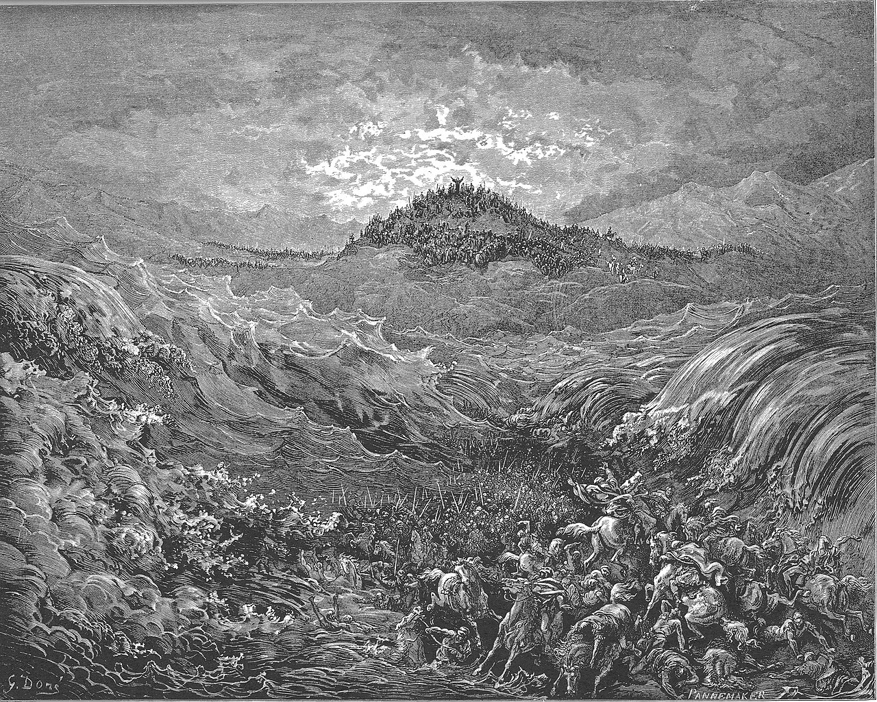 The Egyptians Drown in the Sea