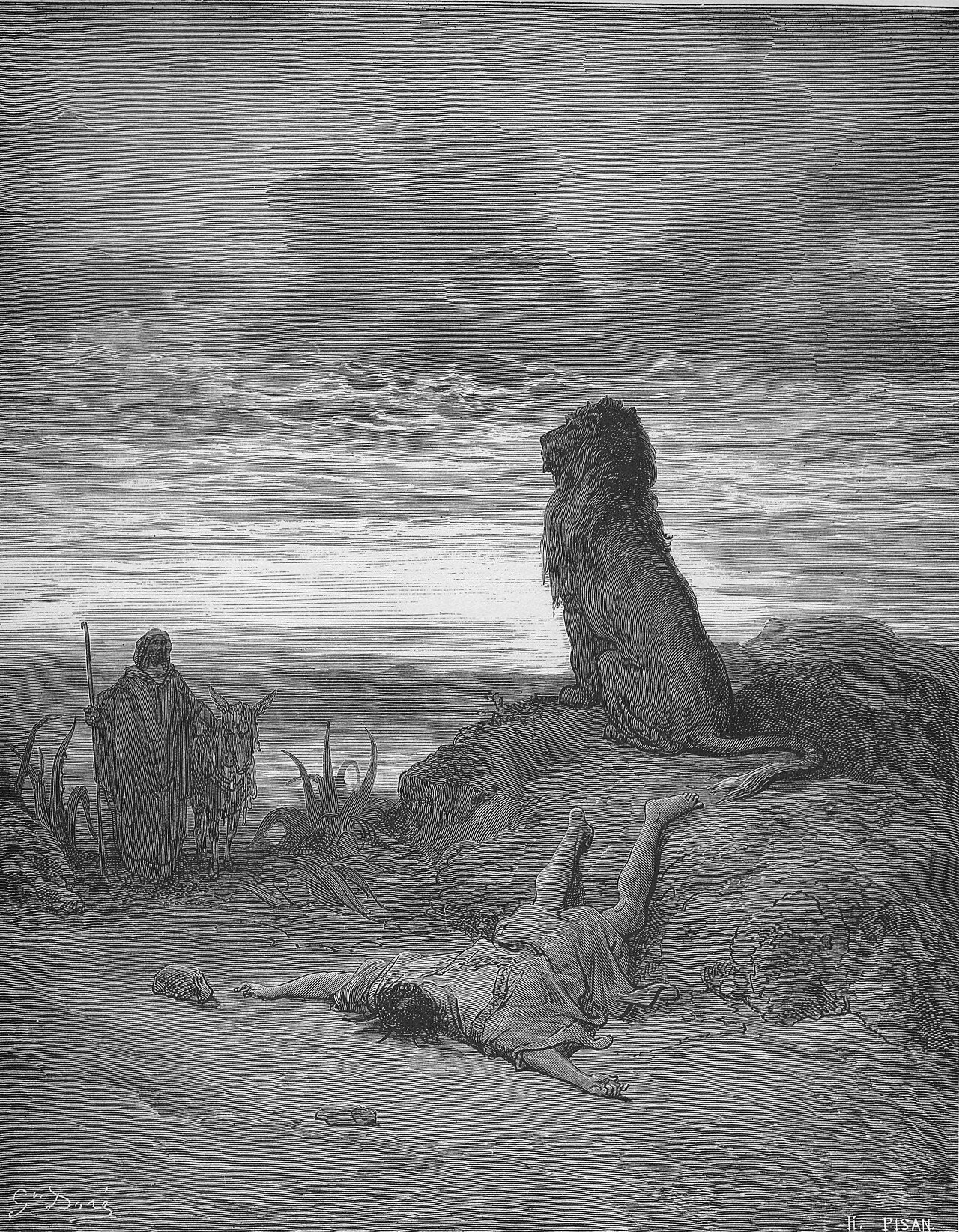 The Disobedient Prophet Is Slain by a Lion