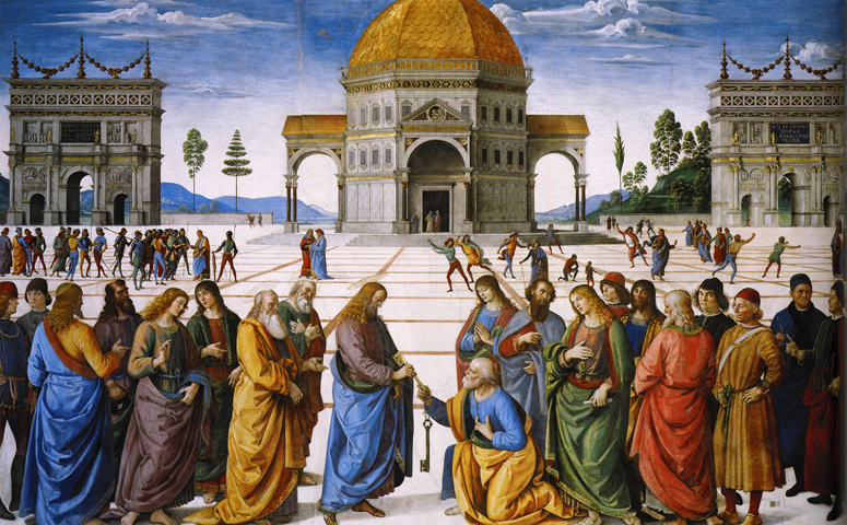 Delivery of the Keys — Pietro Perugino